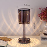 Rasmun Crystal Table Lamp – 3-Way Dimmable Touch Control LED Night Light, Elegant Diamond Design for Home, Bedroom & Hotel Decor