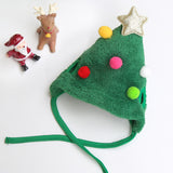 Rasmun Pet Christmas Hat & Saliva Towel Bib – Cute Festive Pet Outfit