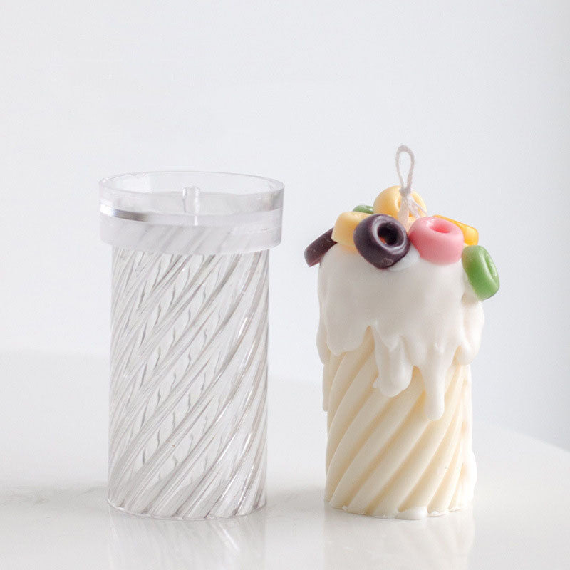 Rasmun Threaded Acrylic Candle Mold – DIY Irregular Shape Candle Making Tool