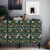 Rasmun Huaqiang Self-Adhesive TV Background Wall Wallpaper – 3D PVC Rose Pattern, Light Luxury Style