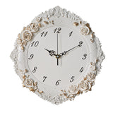 Rasmun European Style Wall Clock – 12-Inch Resin Art Clock for Living Room, Office, Bedroom, and Home Decor