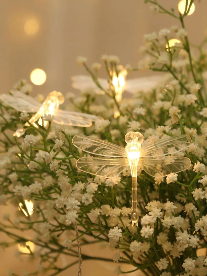 Rasmun 3M 20-LED Butterfly String Lights – Battery-Powered Christmas Fairy Lights