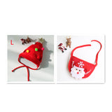 Rasmun Pet Christmas Hat & Saliva Towel Bib – Cute Festive Pet Outfit