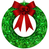 Rasmun 50CM Luminous Christmas Garland Wreath – Warm LED Lights