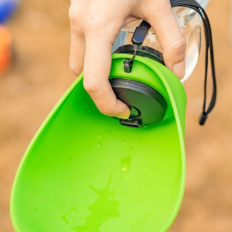 Rasmun Portable Pet Dog Water Bottle – 680ml Leak-Proof Outdoor Feeder