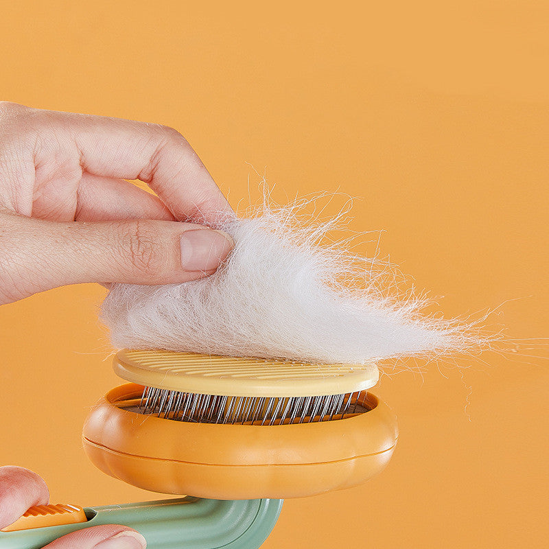 Rasmun Cat Brush – Handheld Steel Wire Self-Cleaning Pet Comb