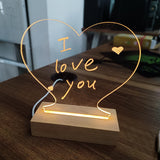 Rasmun Creative LED Note Board Night Light – USB Message Board with Pen, Holiday Gift & Home Decor Lamp