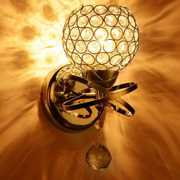 Rasmun Creative Wall Lamp – Elegant Crystal Bedroom & Bedside Lighting for Hallways, Corridors, and Home Décor