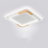 Rasmun Nordic Log Ceiling LED Light – Round Wooden Bedroom Lamp