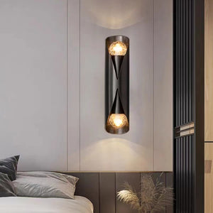 Rasmun Light Luxury Wall Lamp – Modern Copper Warm Light Fixture for Living Room, Bedroom, or Hallway | Minimalist Elegant Design