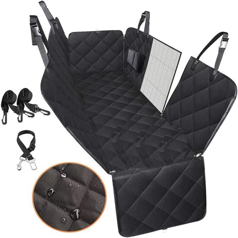 Rasmun Dog Car Seat Cover  Hammock Pet Carrier with Mesh Window