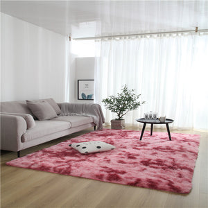 Rasmun Variegated Tie-dye Gradient Carpet – Soft Washable Polyester Rug