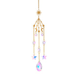 Rasmun Galaxy Crystal Sun Catcher – Sparkling Lighting Wind Chime Pendant for Home