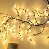 Rasmun LED Vine Garland Lights – 8FT Flexible DIY Willow Branch Light for Wall, Room, Wedding, Party & Holiday Decor
