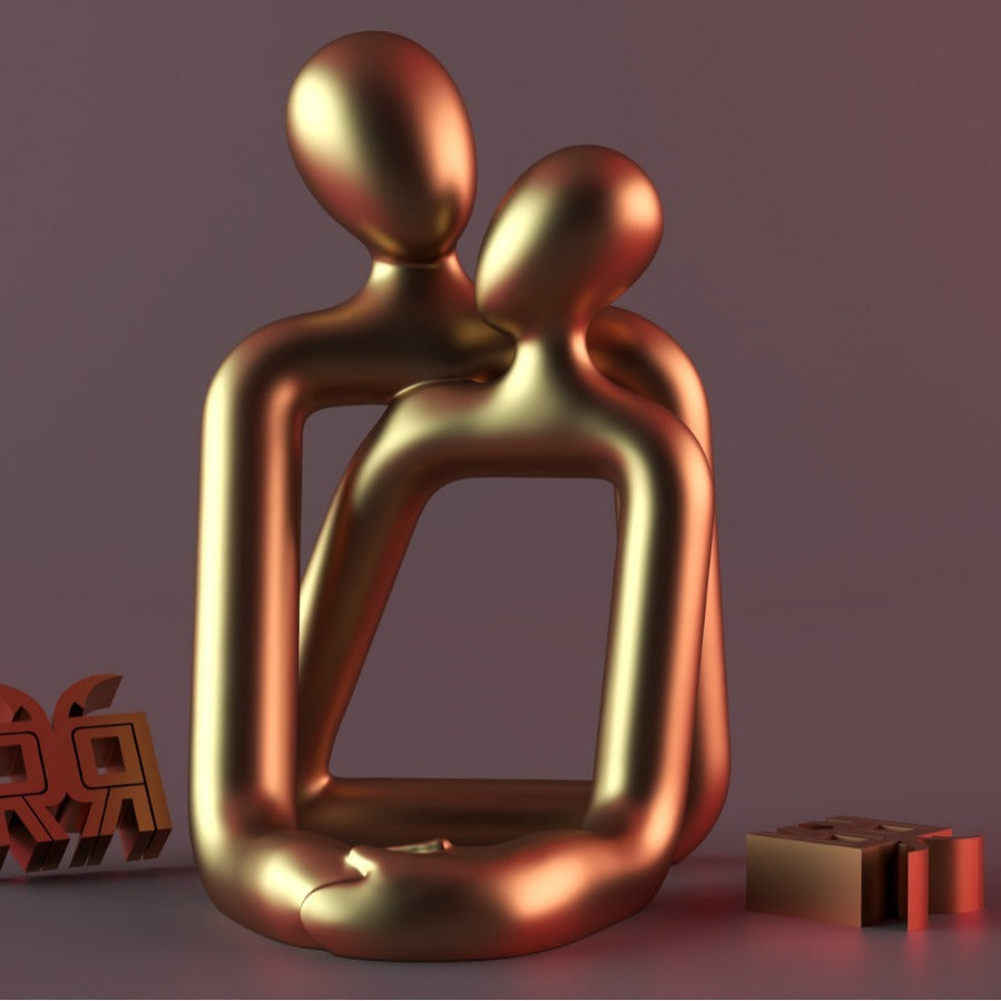 Rasmun Loving Couple Resin Statue – Heartwarming Romantic Gift