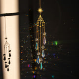Rasmun Galaxy Crystal Sun Catcher – Sparkling Lighting Wind Chime Pendant for Home