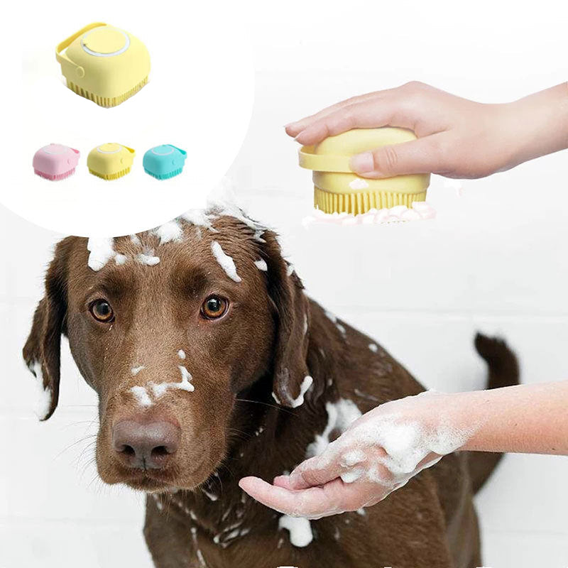 Rasmun Silicone Dog Bath Massage Gloves Brush – Pet Grooming Tool