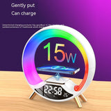Rasmun O Light – 3-in-1 Wireless Charging Night Light with Bluetooth Speaker, Alarm Clock & Sunrise Wake-Up Lamp