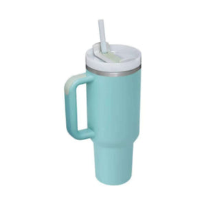 Rasmun 40 Oz Insulated Tumbler with Handle & Straw – Spill Proof