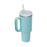 Rasmun 40 Oz Insulated Tumbler with Handle & Straw – Spill Proof