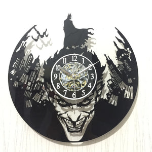 Rasmun Acrylic Vinyl Wall Clock – 12" Round Decorative Silent Clock for Bedroom, Living Room, Study, or Kitchen – Fun Cartoon Style