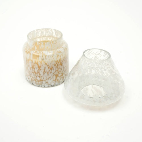 Rasmun Dreamy Splutter Scented Wax Candle – Handmade Mouth-Blown Glass Jar, Soy Wax Blend, Decorative Aromatherapy Home Accent Gift