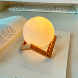 Rasmun 3D Print Rechargeable Moon Lamp – Touch Switch LED Night Light for Bedroom Decor & Gifts