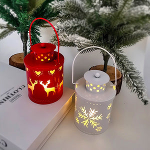 Rasmun Christmas LED Candle Lantern – Nordic Style Electronic Candle Light for Festive Holiday Decor, Tabletop Centerpiece, Home Decoration