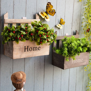 Rasmun Rustic Hanging Wall Flower Pot