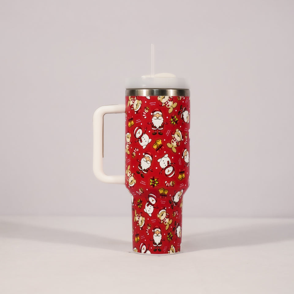 Rasmun 1200ml Insulated Stainless Steel Tumbler with Handle and Straw