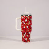 Rasmun 1200ml Insulated Stainless Steel Tumbler with Handle and Straw