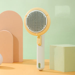 Rasmun Cat Brush – Handheld Steel Wire Self-Cleaning Pet Comb