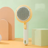 Rasmun Cat Brush – Handheld Steel Wire Self-Cleaning Pet Comb