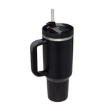 Rasmun 40 Oz Insulated Tumbler with Handle & Straw – Spill Proof