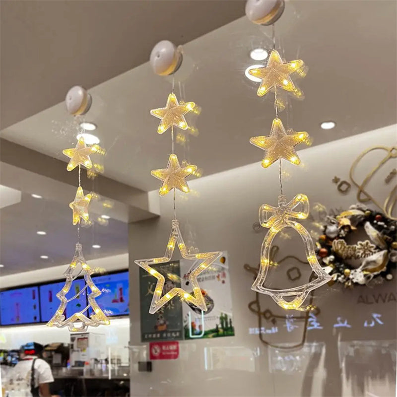 Rasmun Christmas 3pcs LED Light Star – Battery Operated Xmas Tree