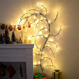 Rasmun LED Vine Garland Lights – 8FT Flexible DIY Willow Branch Light for Wall, Room, Wedding, Party & Holiday Decor