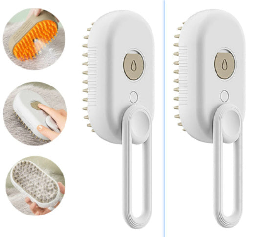 Rasmun 3-in-1 Cat & Dog Steam Brush | Electric Grooming Comb