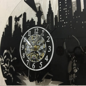 Rasmun Acrylic Vinyl Wall Clock – 12" Round Decorative Silent Clock for Bedroom, Living Room, Study, or Kitchen – Fun Cartoon Style