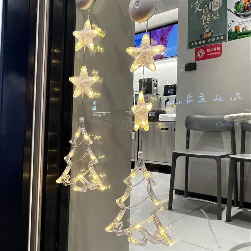 Rasmun Christmas 3pcs LED Light Star – Battery Operated Xmas Tree