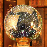 Rasmun 3D Fireworks LED Light Bulb – E27 Decorative Glass Christmas Light for Home, Tree & Holiday Décor – Multiple Festive Shapes