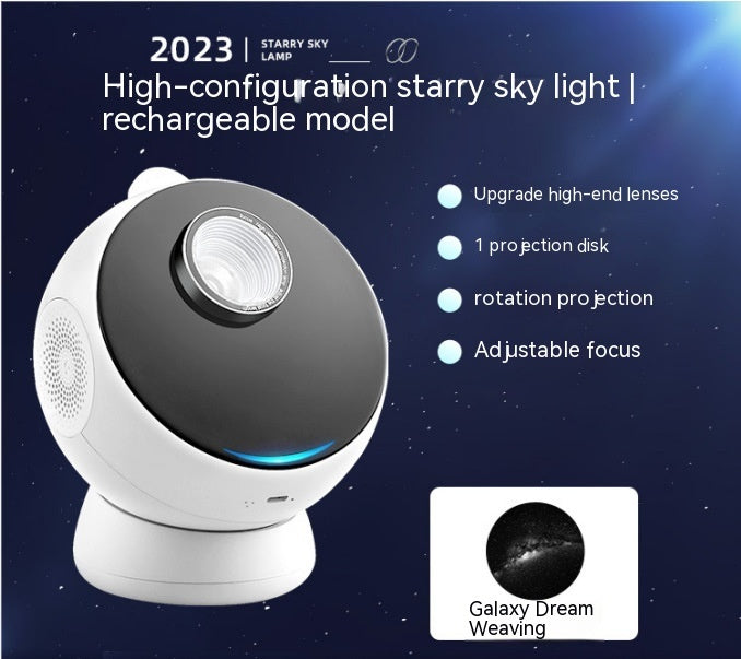Rasmun Star Light Projector – Galaxy Ambience Light with Bluetooth & Meteor Mode, Built-in Battery, Ideal for Bedroom & Parties