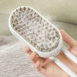 Rasmun 3-in-1 Cat & Dog Steam Brush | Electric Grooming Comb