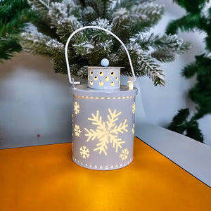 Rasmun Christmas LED Candle Lantern – Nordic Style Electronic Candle Light for Festive Holiday Decor, Tabletop Centerpiece, Home Decoration