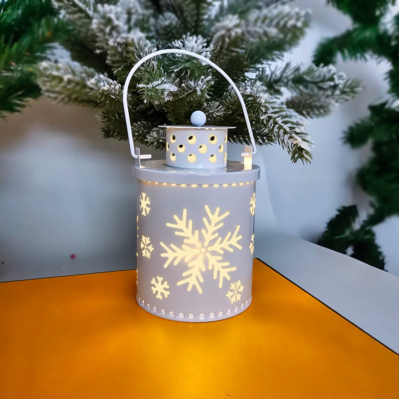 Rasmun Christmas LED Candle Lantern – Nordic Style Electronic Candle Light for Festive Holiday Decor, Tabletop Centerpiece, Home Decoration