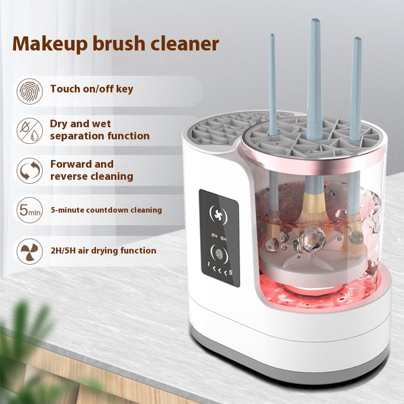 Rasmun Electric Makeup Brush Cleaner – Rechargeable Automatic Cleaning & Drying Station with Disinfecting Function for All Brush Types
